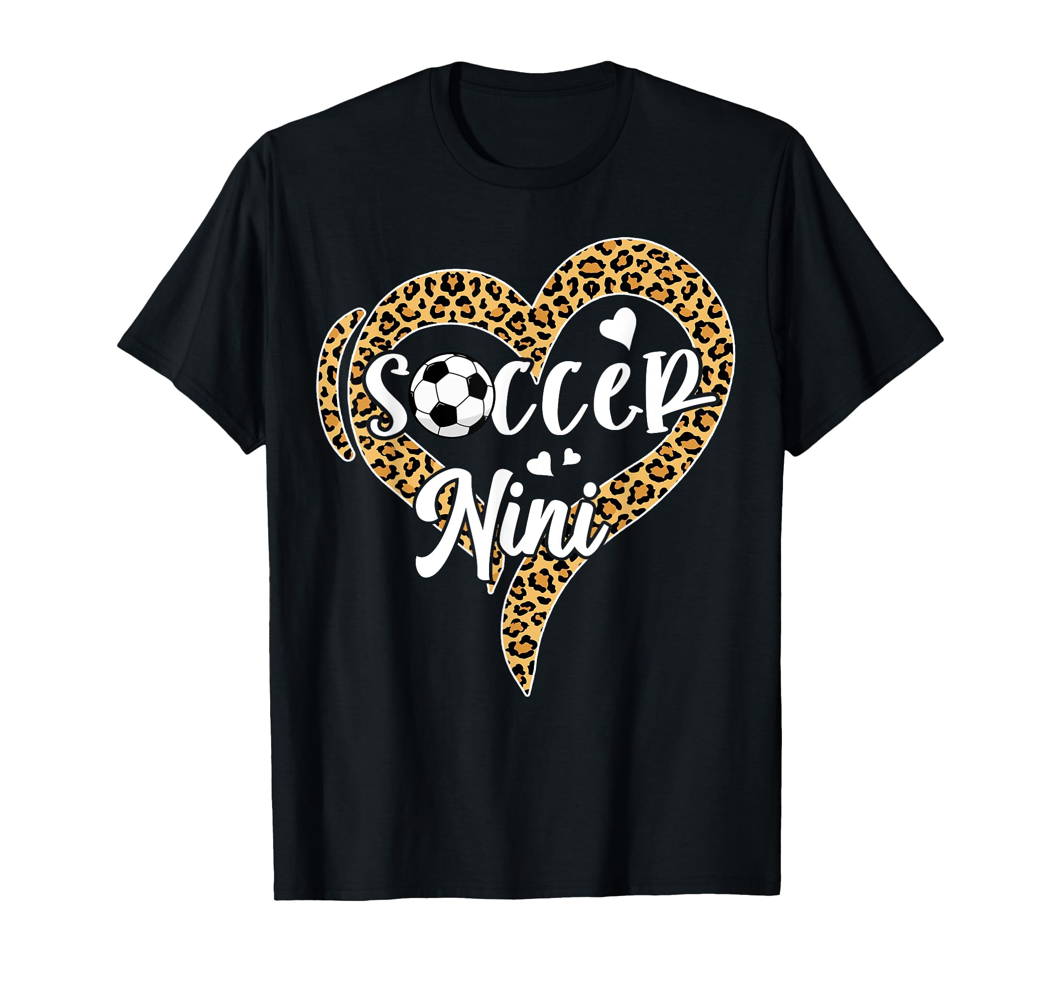 Soccer Nini Leopard Heart T-Shirt - Streetwear Style Men Women - T-Shirt, Sweatshirt, Hoodie