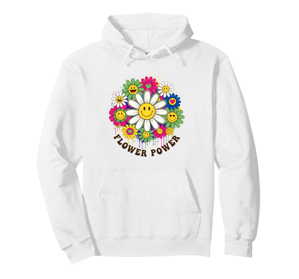 Flower Power Daisy Floral Gifts And Hoodie - Fun Novelty Design for Adults - T-Shirt, Sweatshirt, Hoodie