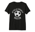 Attala County Soccer Distressed 90S Tri T-Shirt - Custom Art Print Unisex - T-Shirt, Sweatshirt, Hoodie