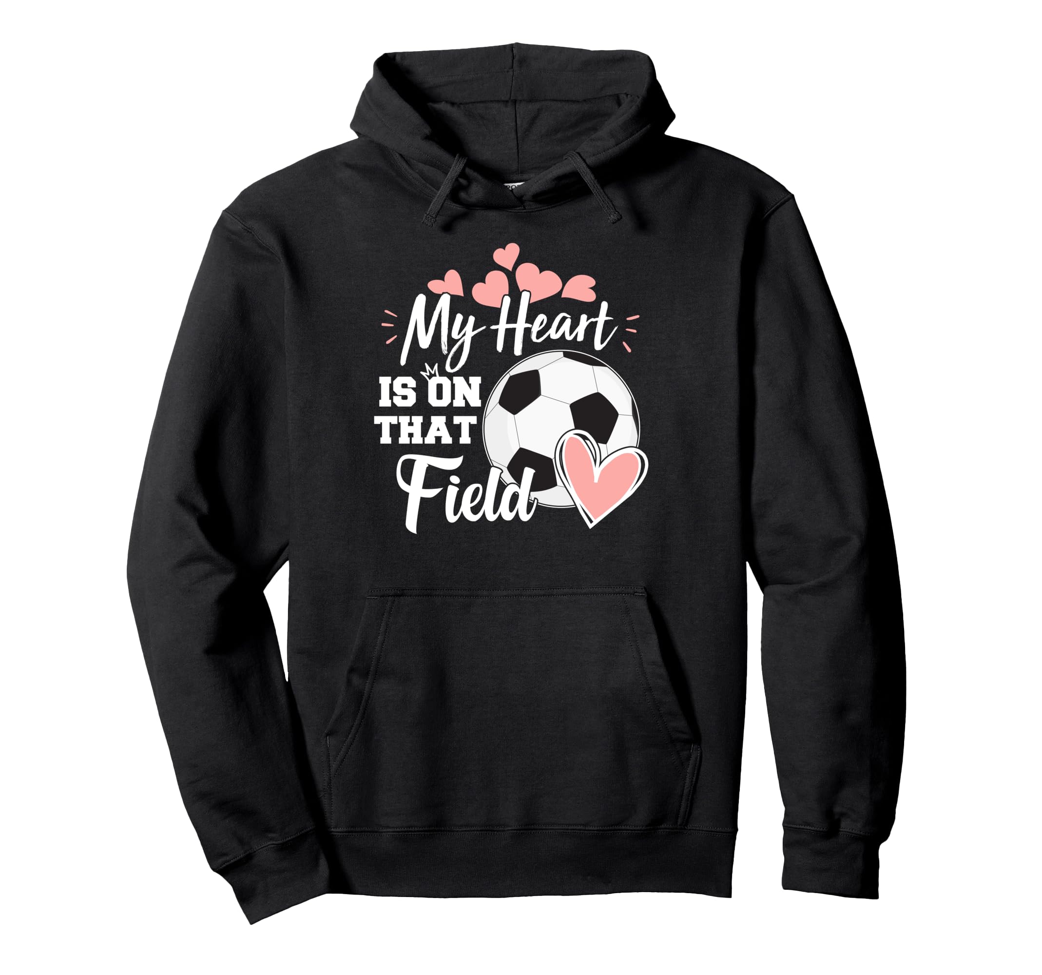 My Heart Is That Soccer Field Football Mom Hoodie - Graphic Print Unisex - T-Shirt, Sweatshirt, Hoodie