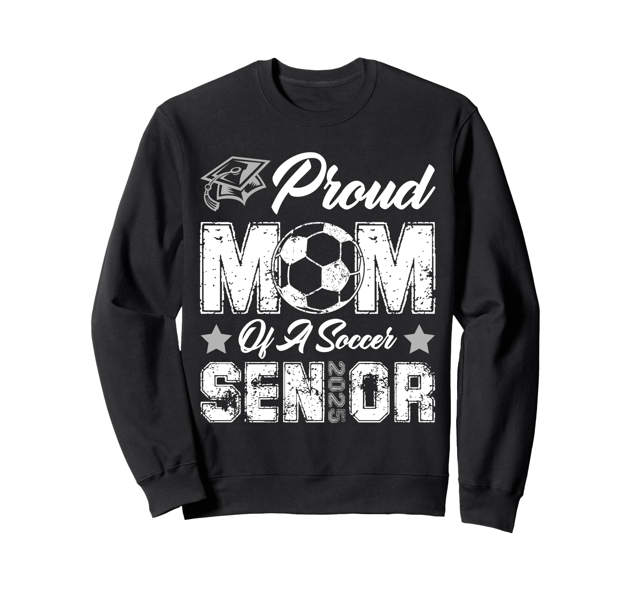 Proud Mom Soccer Senior Class Sweatshirt - Aesthetic Graphic for Adults - T-Shirt, Sweatshirt, Hoodie