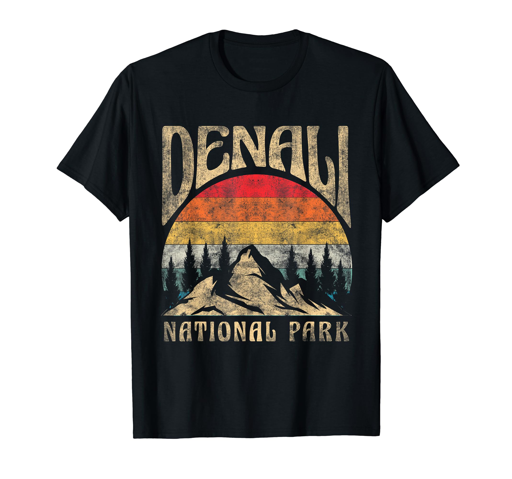 Mt Denali National Park Alaska Mountain T-Shirt - Fun Novelty Design Unisex - T-Shirt, Sweatshirt, Hoodie