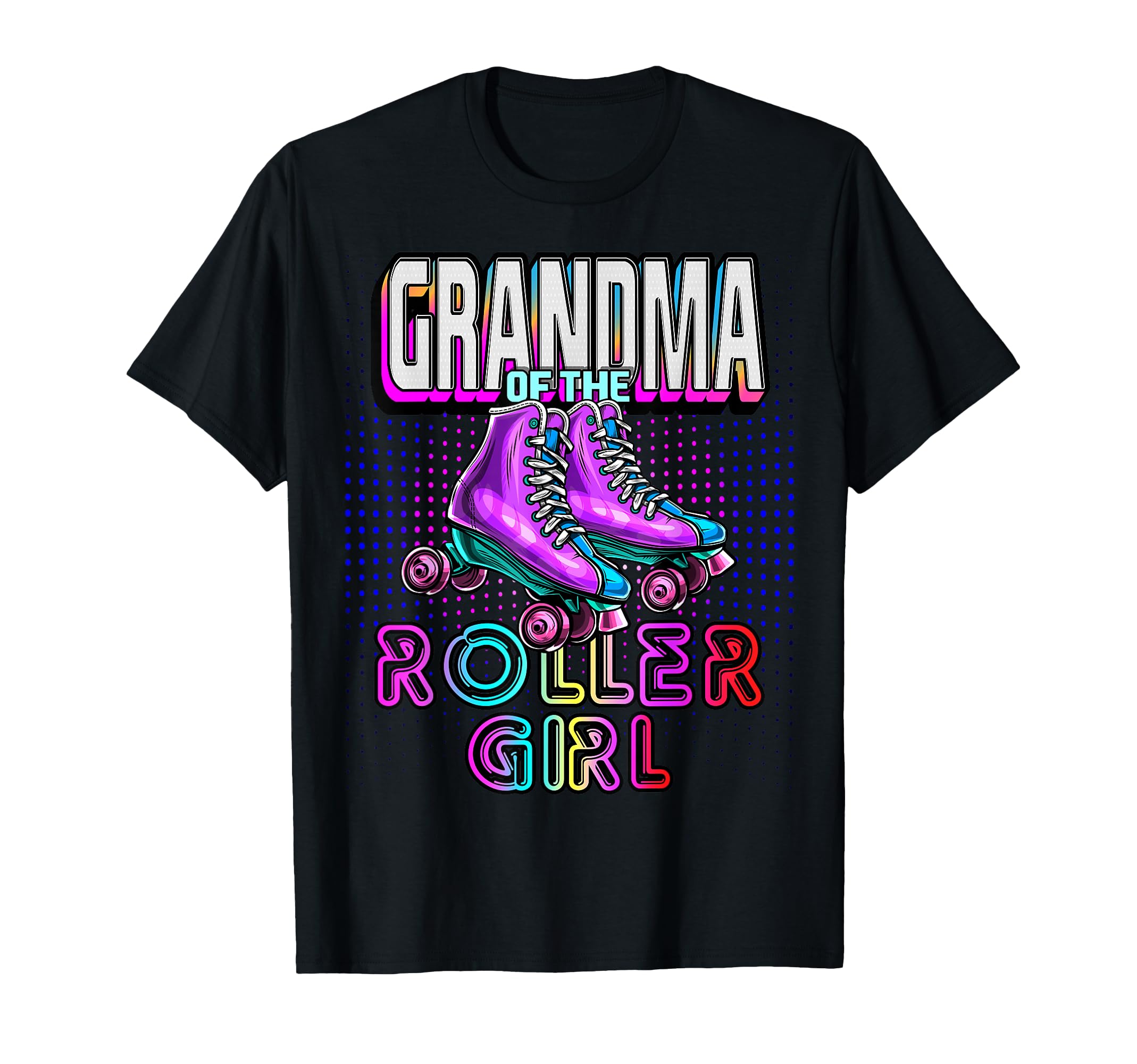 Grandma Roller Roller Skating Birthday T-Shirt - Custom Art Print Unisex - T-Shirt, Sweatshirt, Hoodie