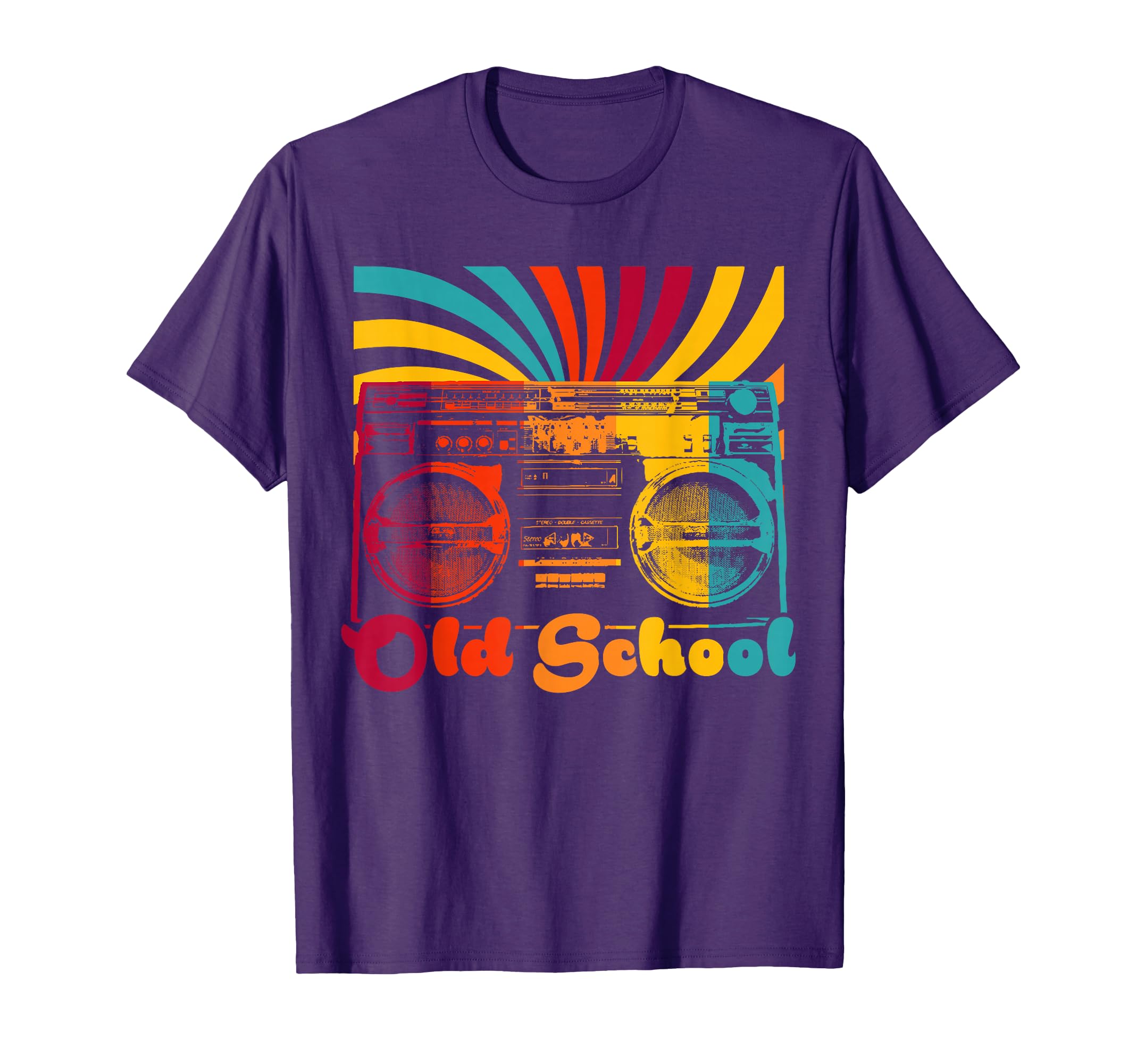 Old School Portable Boombox Cassette T-Shirt - Unique Graphic Unisex - T-Shirt, Sweatshirt, Hoodie