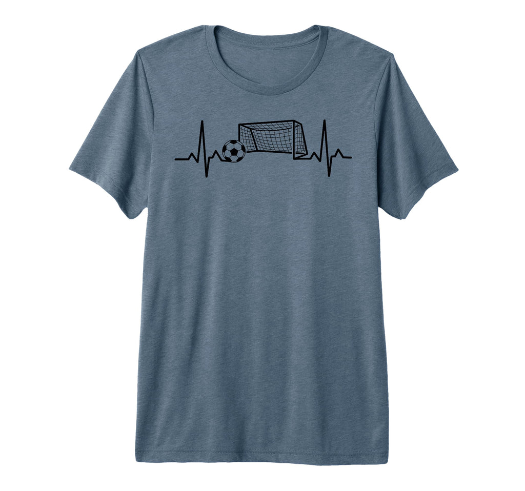 Soccer Heartbeat Football Lovers T-Shirt - Aesthetic Graphic for Adults - T-Shirt, Sweatshirt, Hoodie