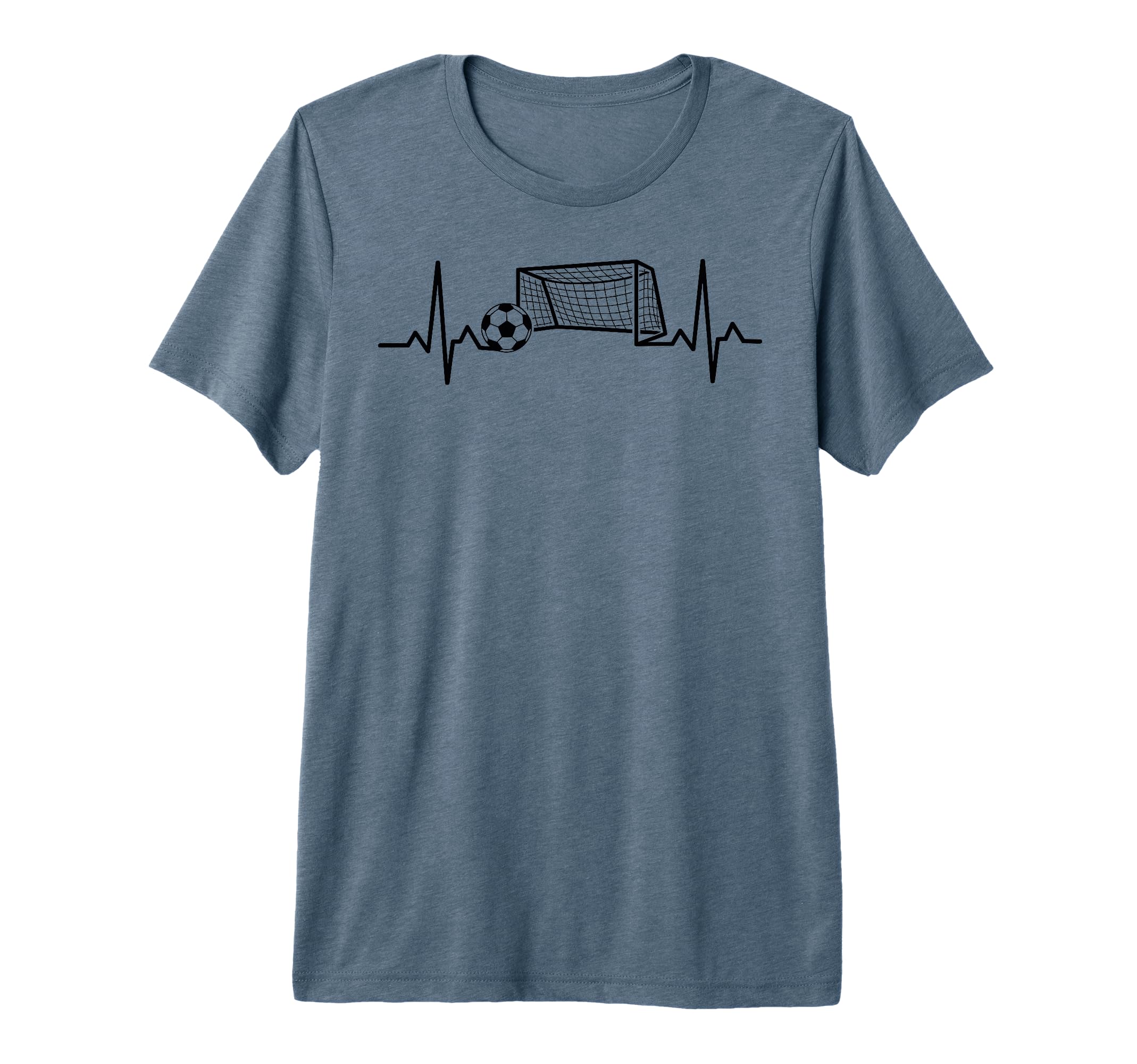 Soccer Heartbeat Football Lovers T-Shirt - Aesthetic Graphic for Adults - T-Shirt, Sweatshirt, Hoodie