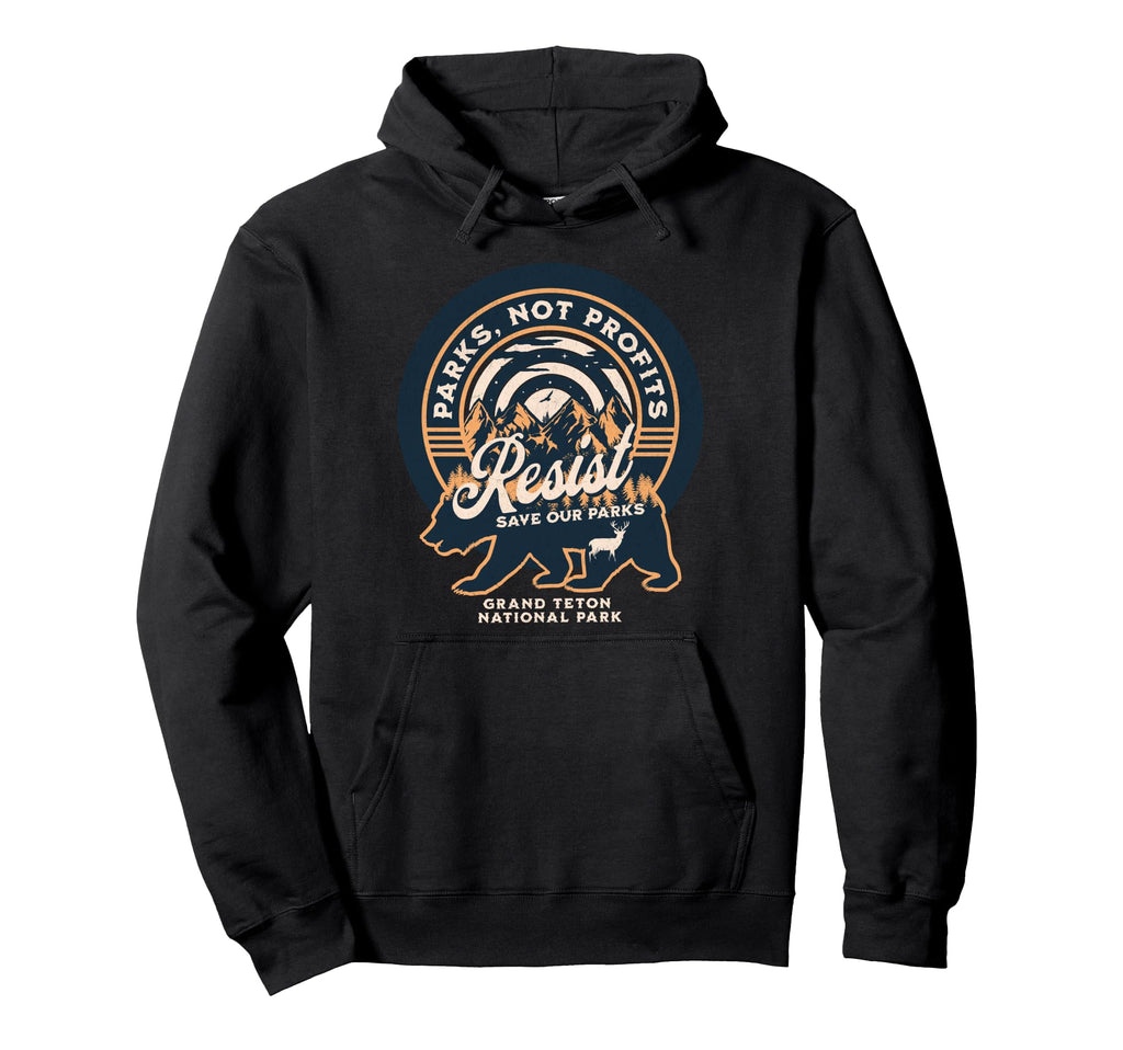 Resist Denali National Parks Not Profits Hoodie - Custom Art Print Unisex - T-Shirt, Sweatshirt, Hoodie