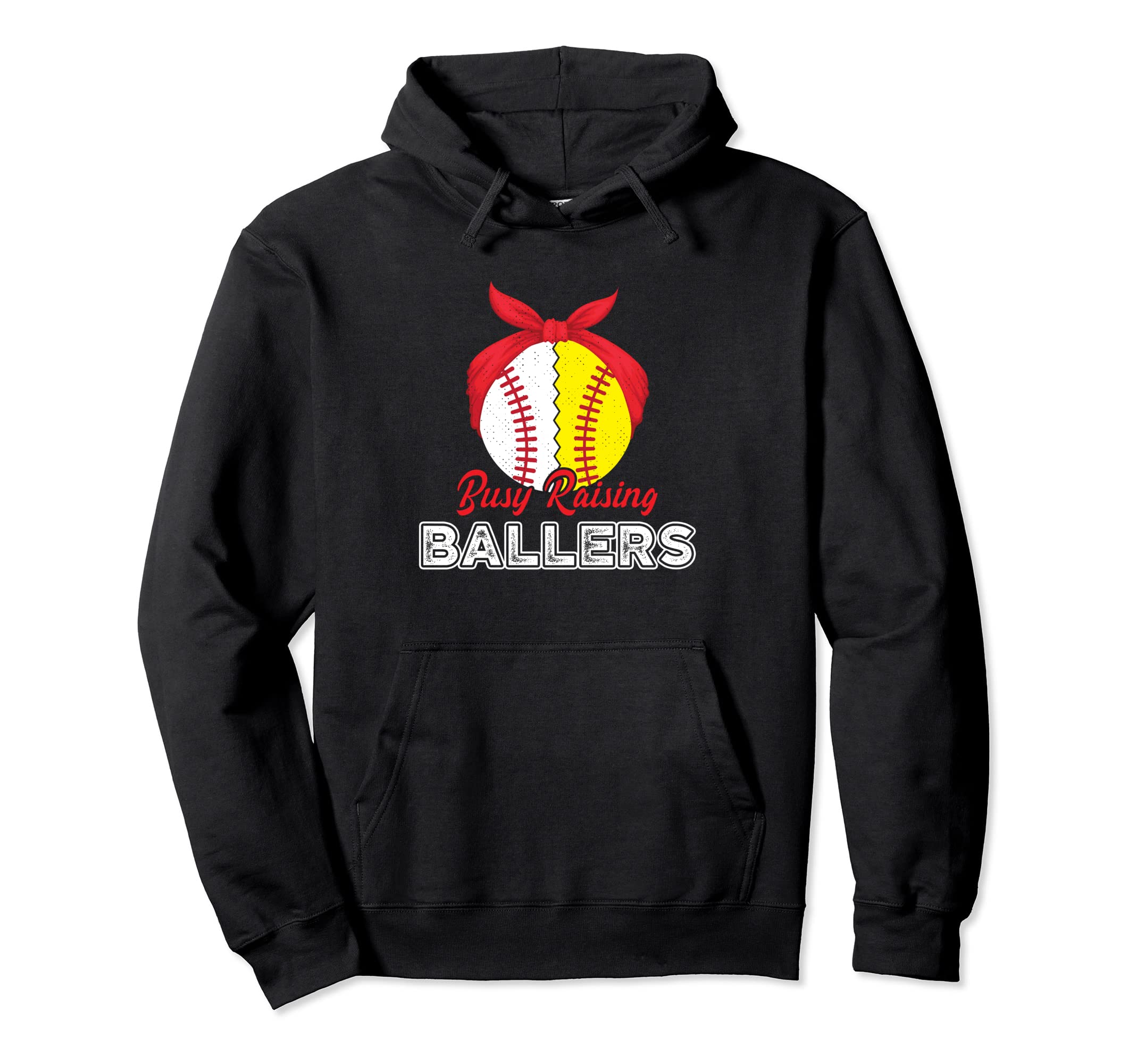 Busy Raising Ballers Mom Mother Hoodie - Aesthetic Graphic Men Women - T-Shirt, Sweatshirt, Hoodie