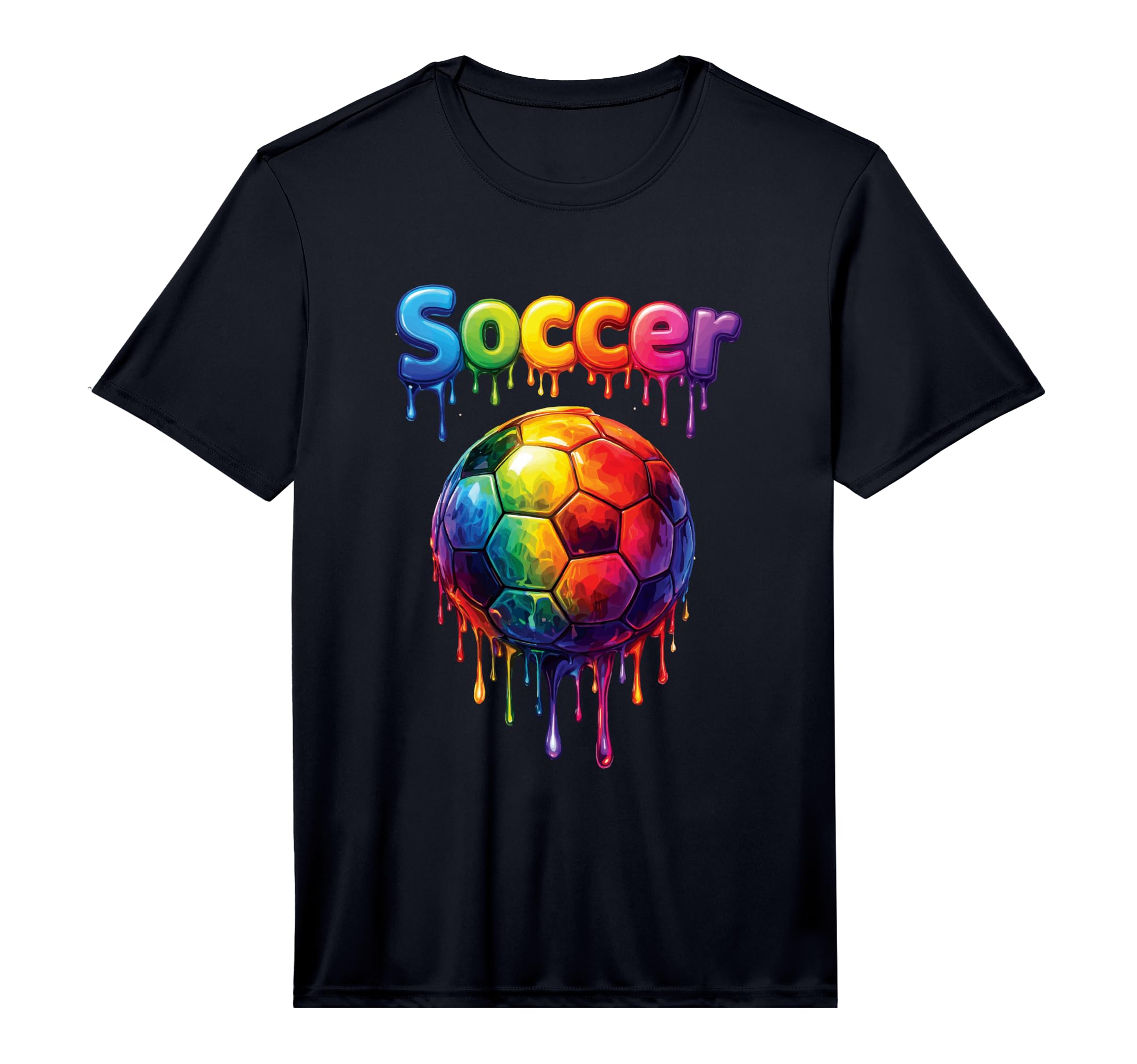 Mens Soccer Colorful Performance T-Shirt - Novelty Apparel Unisex - T-Shirt, Sweatshirt, Hoodie