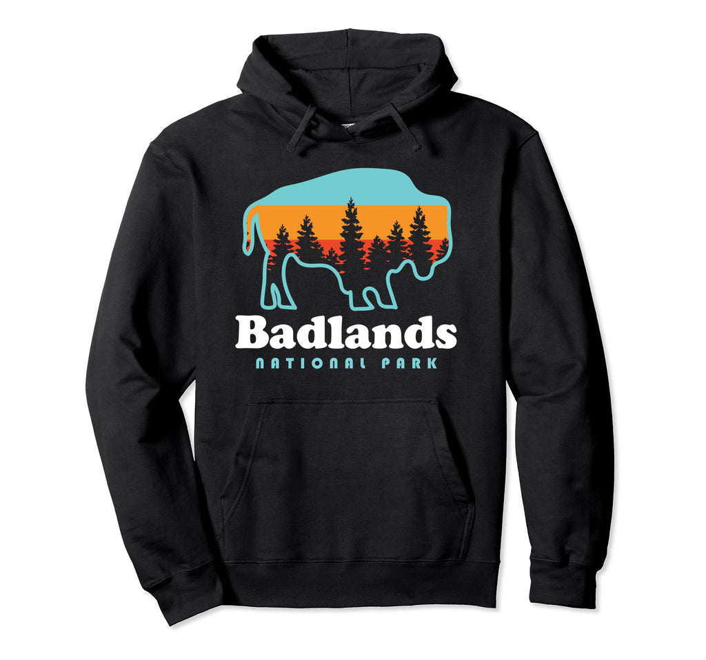 Badlands National Park Bison South Dakota Hoodie - Graphic Print for Adults - T-Shirt, Sweatshirt, Hoodie