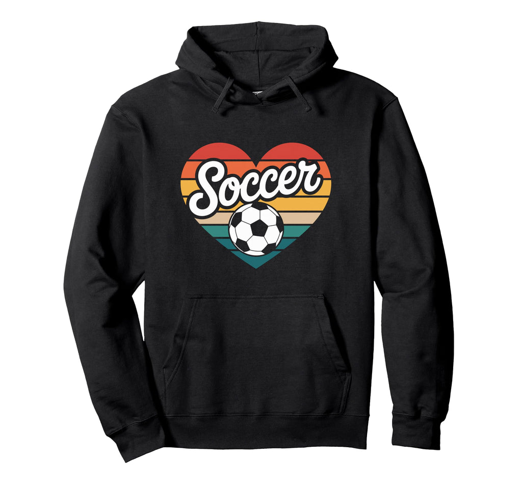 Soccer Player Heart Hoodie - Novelty Apparel for Adults - T-Shirt, Sweatshirt, Hoodie
