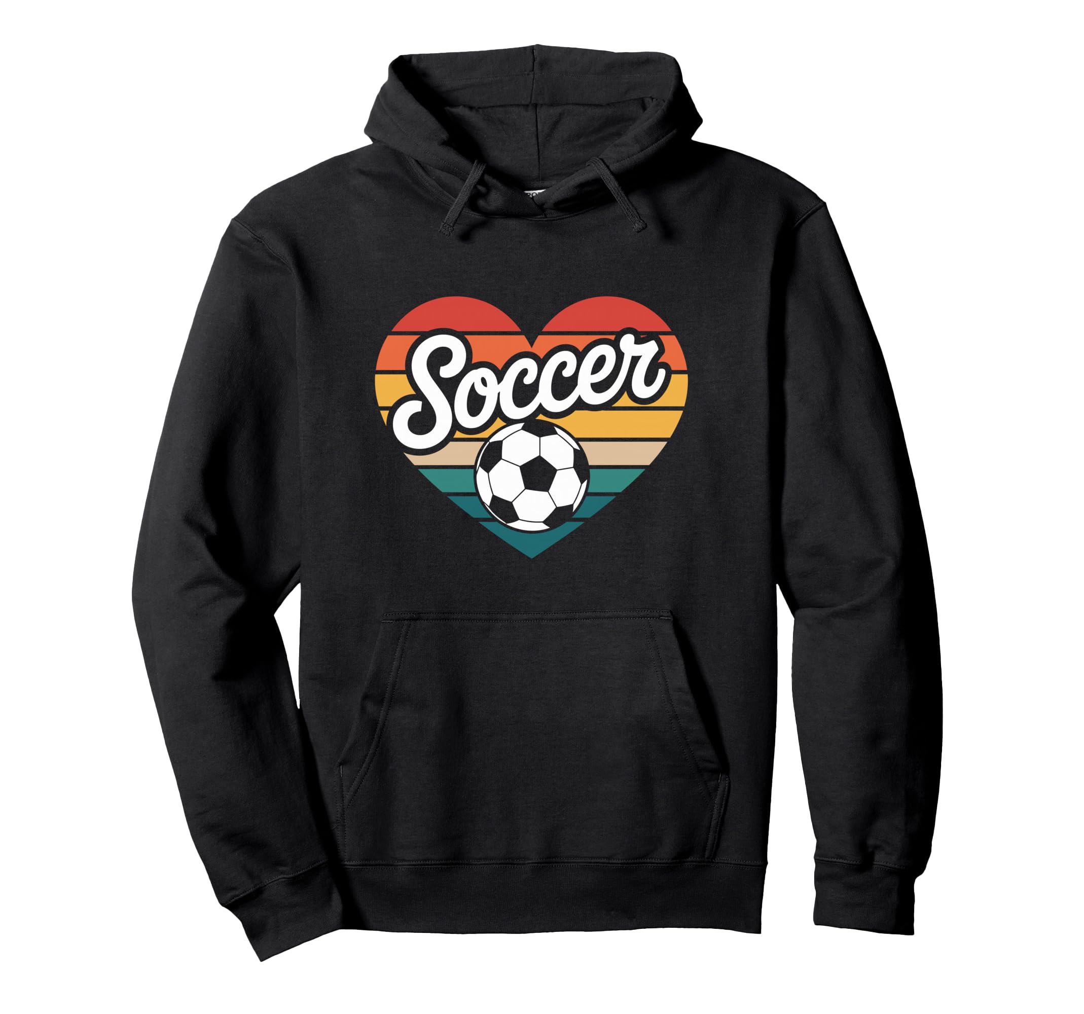 Soccer Player Heart Hoodie - Novelty Apparel for Adults - T-Shirt, Sweatshirt, Hoodie