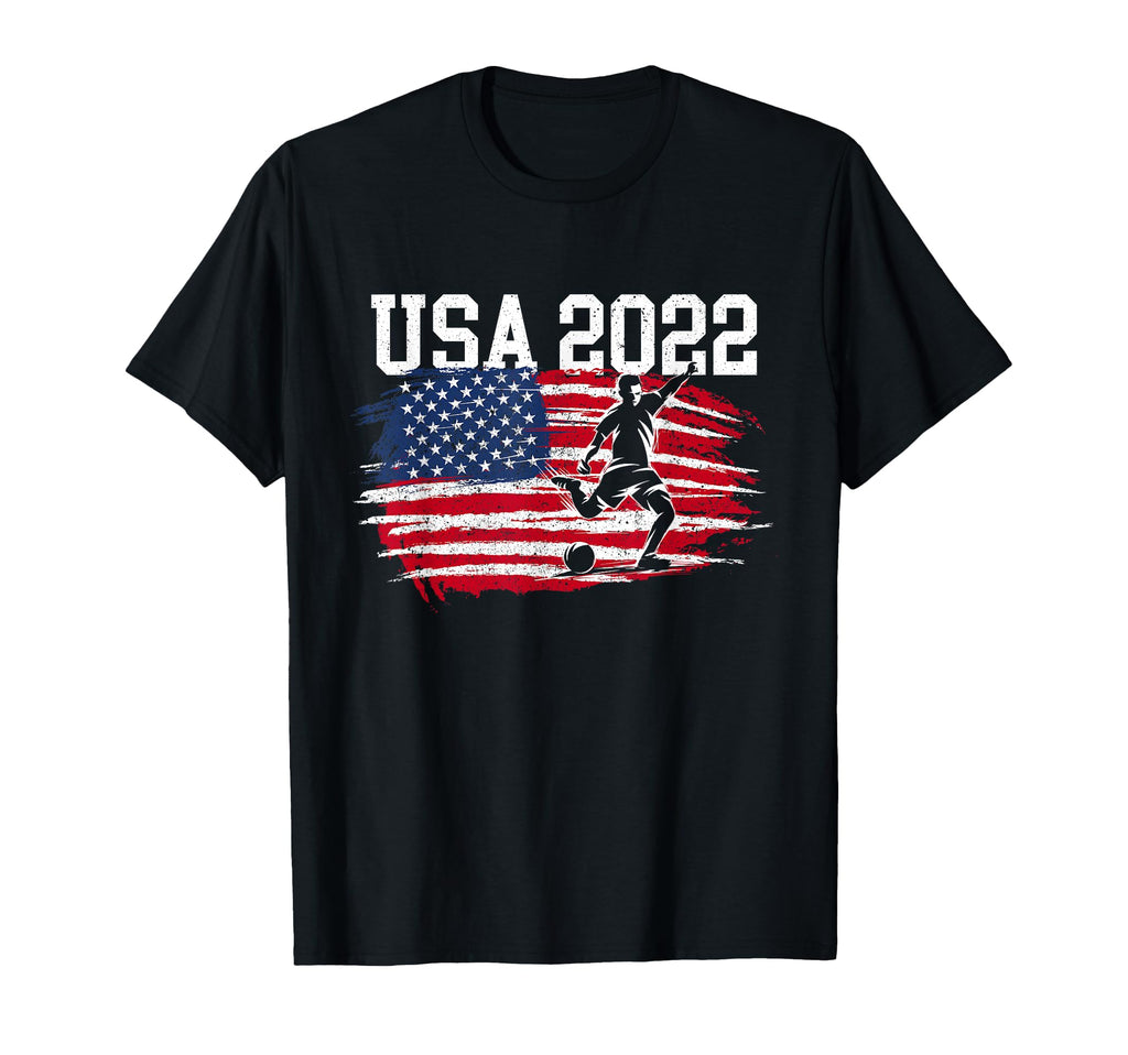 Usa American Flag Soccer Tournament T-Shirt - Trendy Graphic for Adults - T-Shirt, Sweatshirt, Hoodie