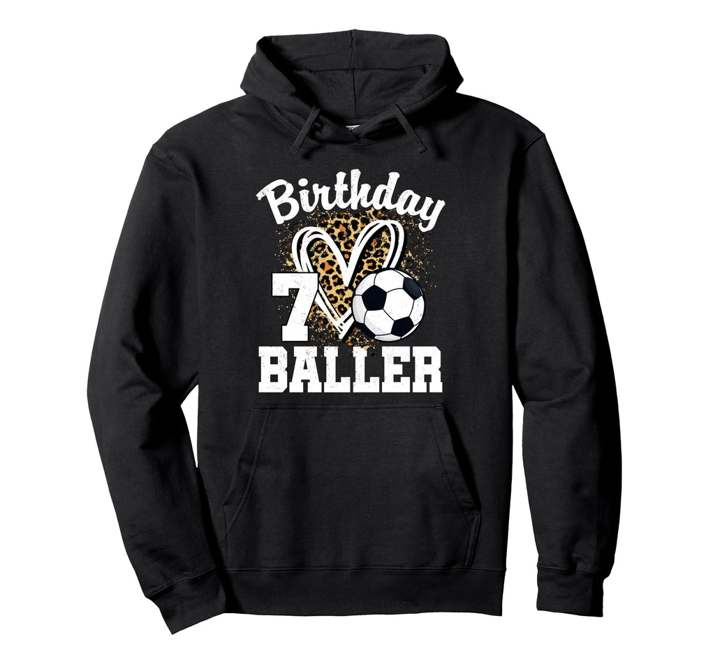 7Th Birthday Baller 7 Year Old Hoodie - Fun Novelty Design for Adults - T-Shirt, Sweatshirt, Hoodie