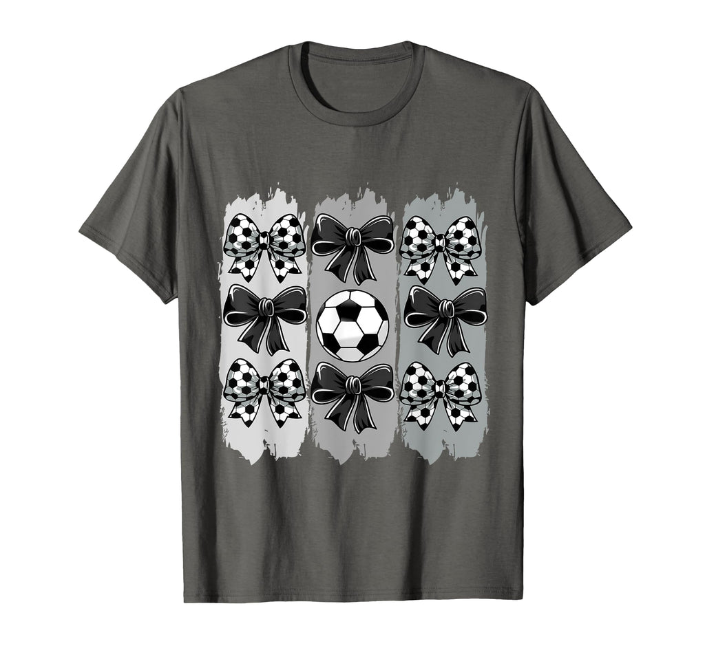 Soccer Coquette Bow Soccer Ball Soccer T-Shirt - Graphic Print Unisex - T-Shirt, Sweatshirt, Hoodie