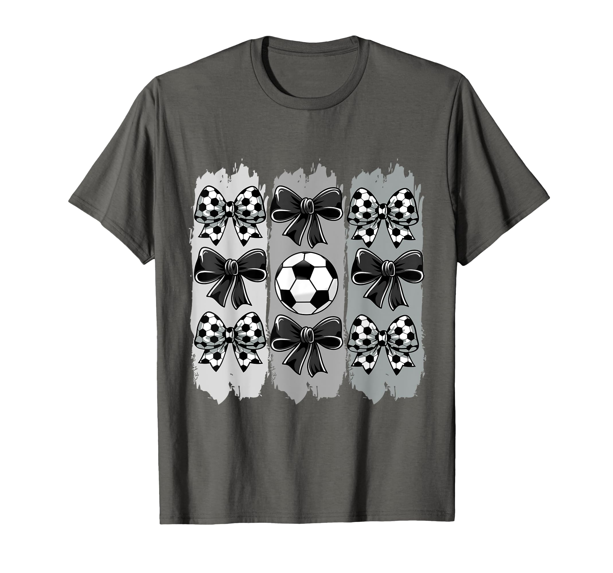Soccer Coquette Bow Soccer Ball T-Shirt - Minimalist Print Men Women - T-Shirt, Sweatshirt, Hoodie