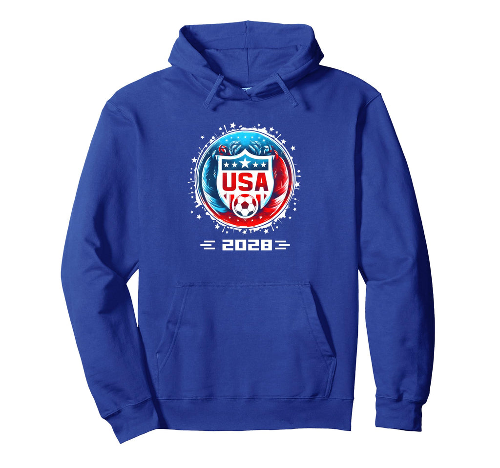 American Flag Soccer Team Womens Soccer Hoodie - Trendy Graphic Men Women - T-Shirt, Sweatshirt, Hoodie