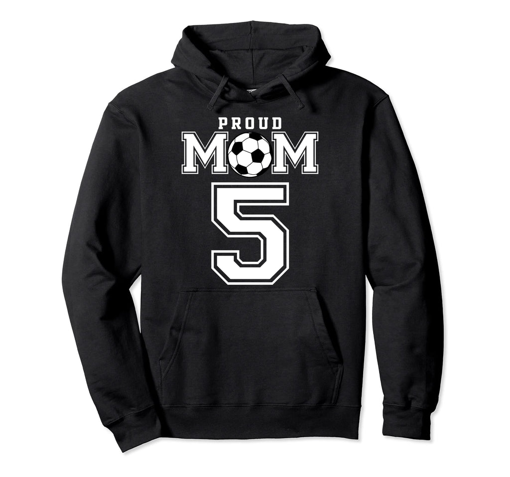 Number 5 Custom Proud Soccer Futbol Hoodie - Aesthetic Graphic for Adults - T-Shirt, Sweatshirt, Hoodie