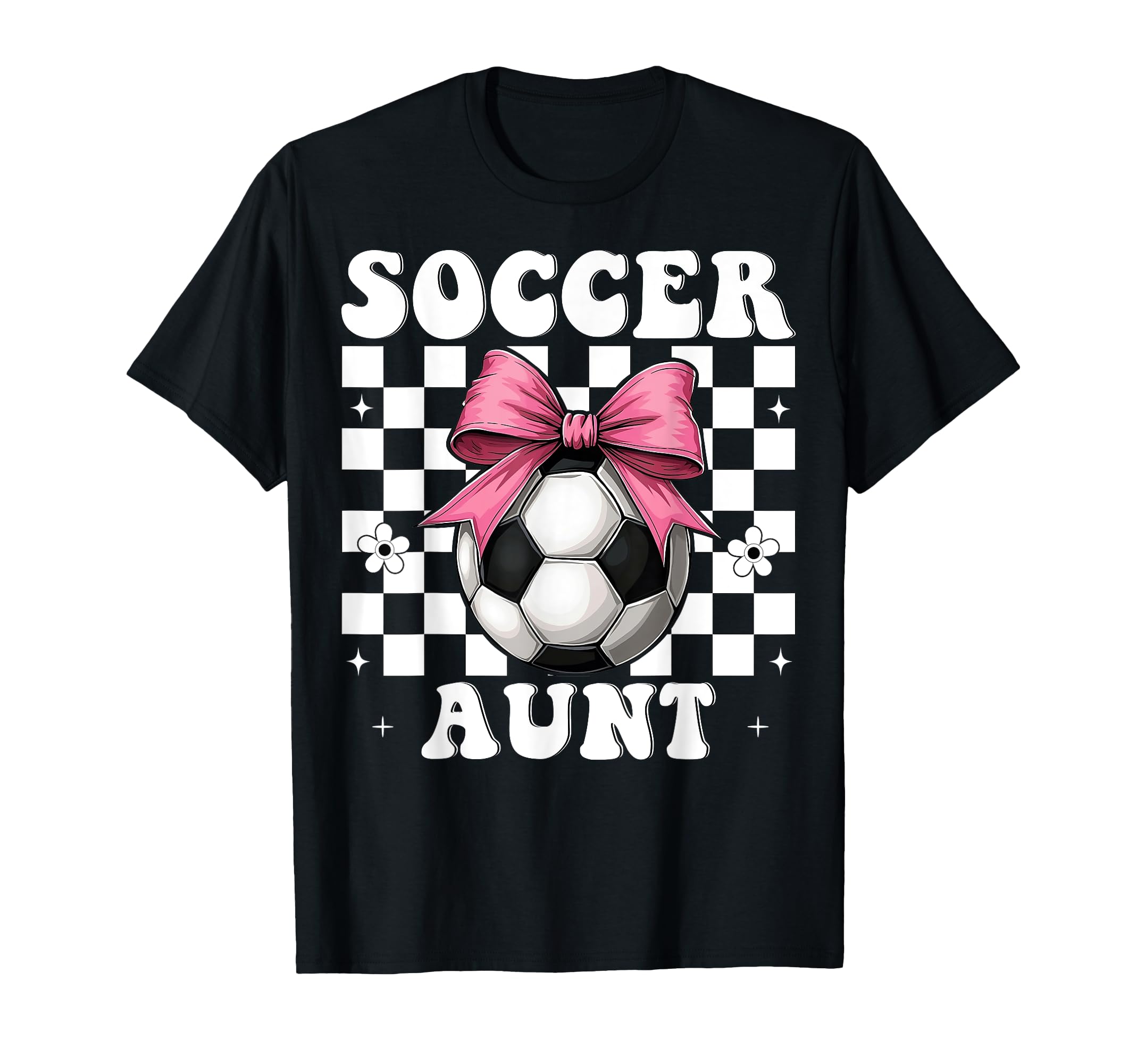 Soccer Aunt Soccer Auntie Coquette Bow T-Shirt - Trendy Graphic Unisex - T-Shirt, Sweatshirt, Hoodie