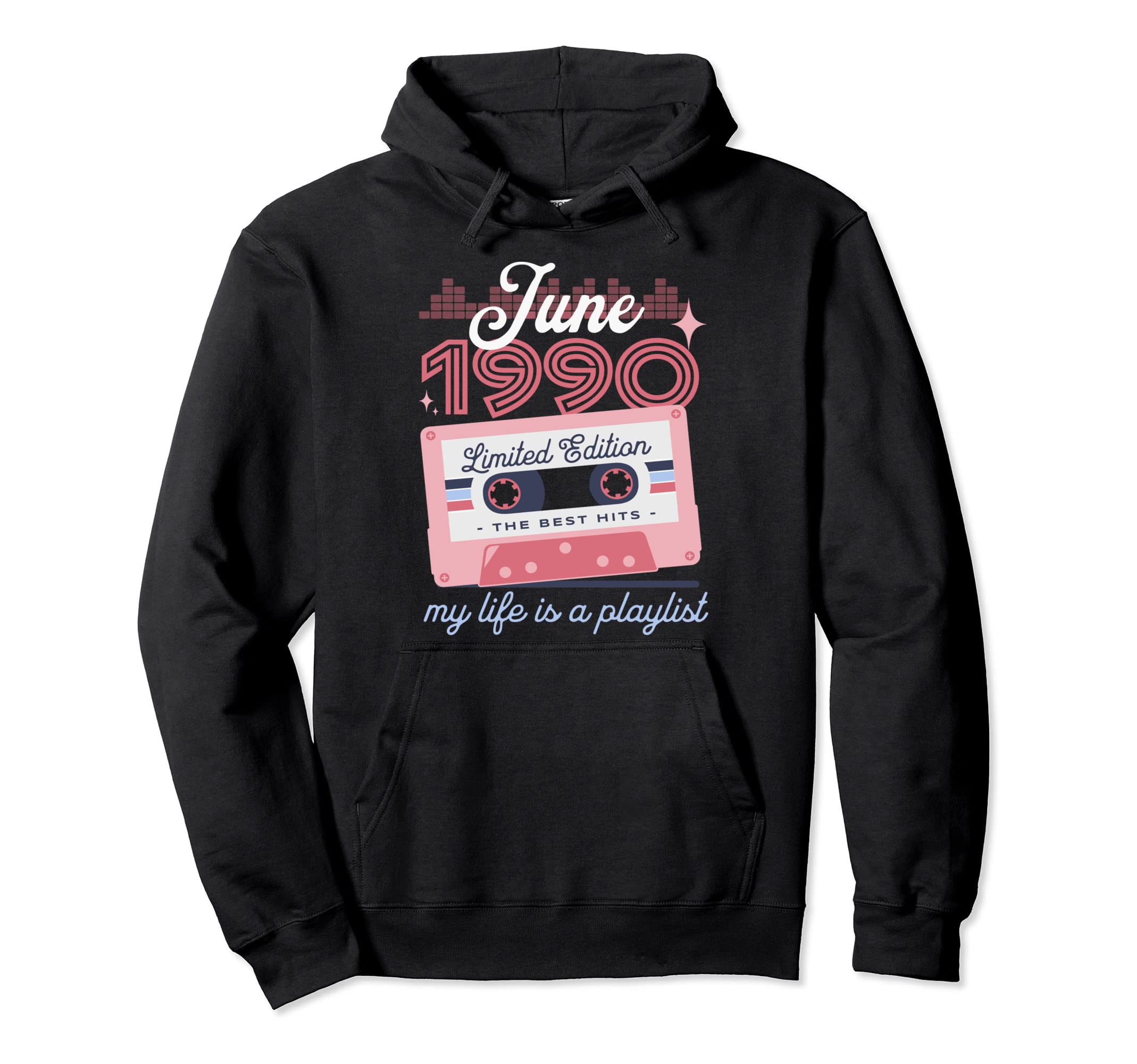 June 1990 Cassette 32Nd Birthday 32 Hoodie - Casual Everyday Wear Unisex - T-Shirt, Sweatshirt, Hoodie