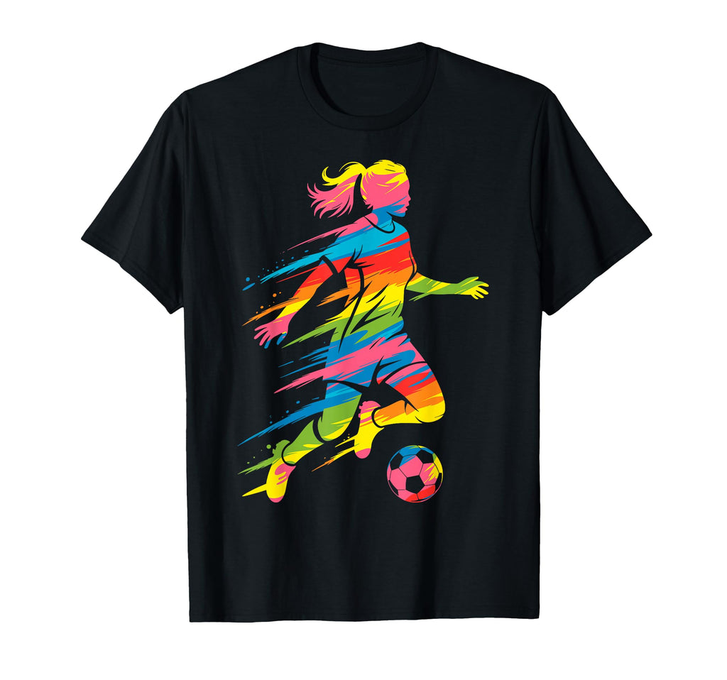 Colorful Funny Soccer Fan Dad Mom T-Shirt - Fun Novelty Design for Adults - T-Shirt, Sweatshirt, Hoodie