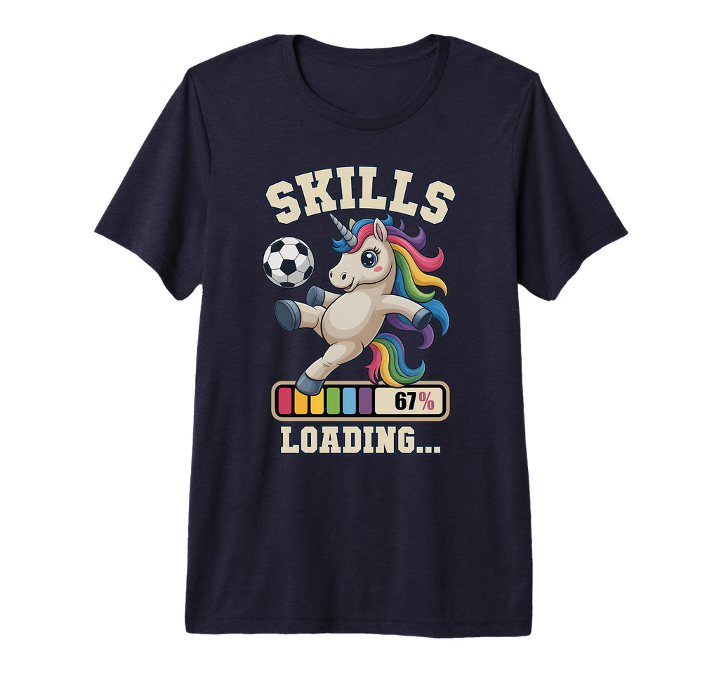 67 Soccer Unicorn Skills Loading Win T-Shirt - Trendy Graphic Men Women - T-Shirt, Sweatshirt, Hoodie