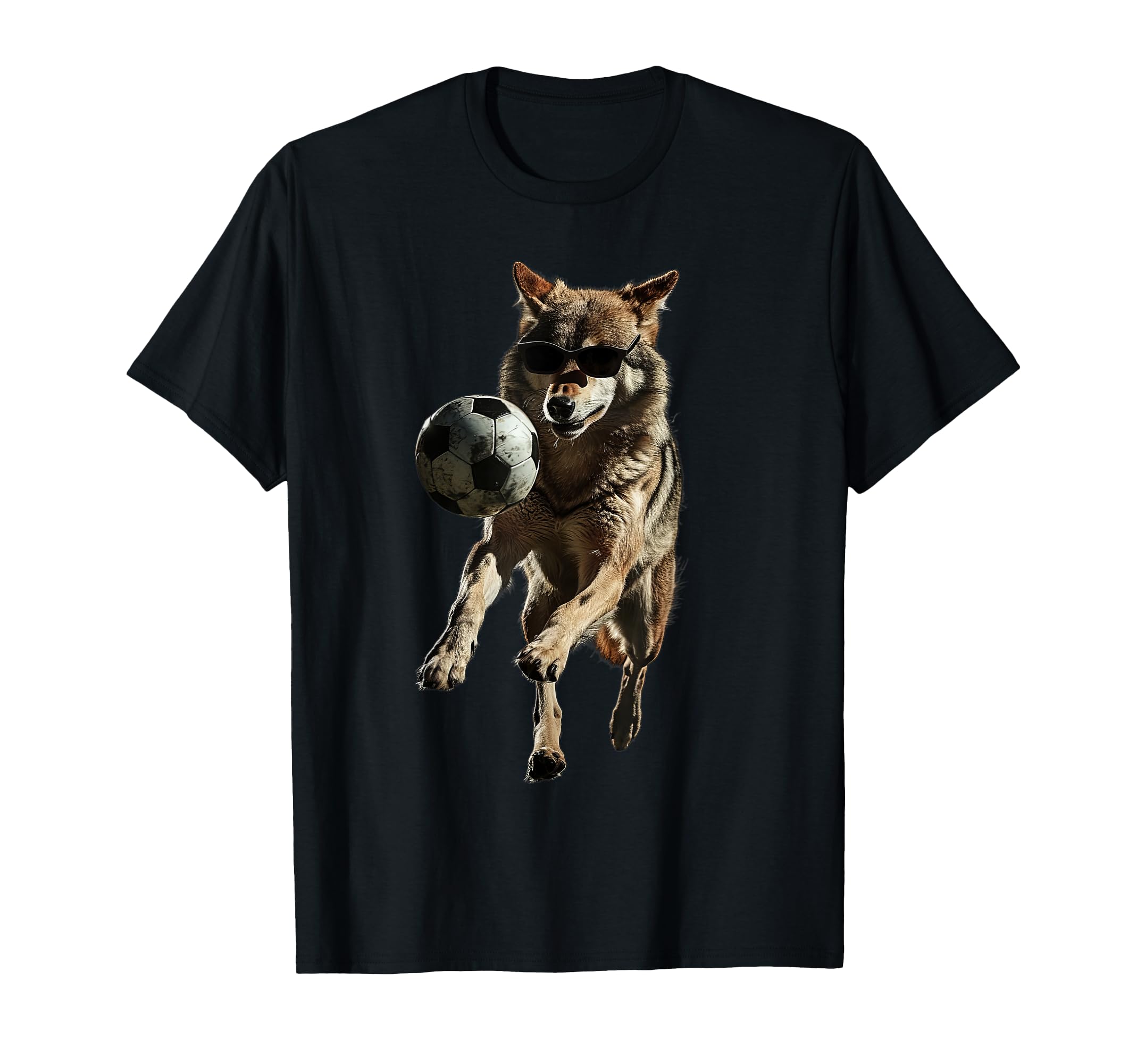 Wolf Soccer Football T-Shirt - Graphic Print for Adults - T-Shirt, Sweatshirt, Hoodie