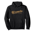 Yosemite Cursive Script Throwback Hoodie - Aesthetic Graphic Men Women - T-Shirt, Sweatshirt, Hoodie