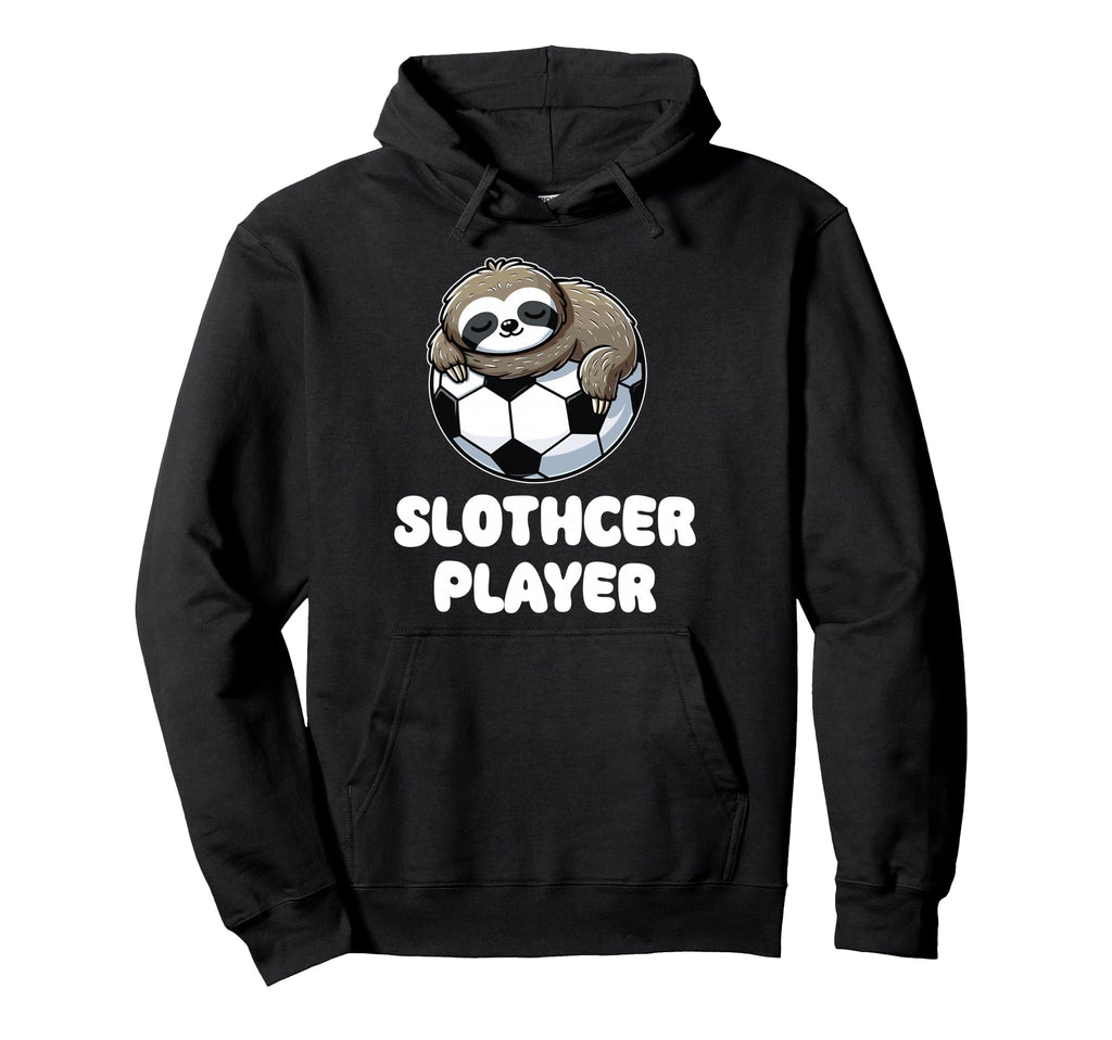Funny Sloth Soccer Player Slothcer Hoodie - Custom Art Print Men Women - T-Shirt, Sweatshirt, Hoodie