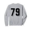 Number 79 Backside 80S 90S Team Sweatshirt - Graphic Print for Adults - T-Shirt, Sweatshirt, Hoodie