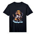 Dachshund Ice Hockey Player Dog Hockey T-Shirt - Aesthetic Graphic Unisex - T-Shirt, Sweatshirt, Hoodie