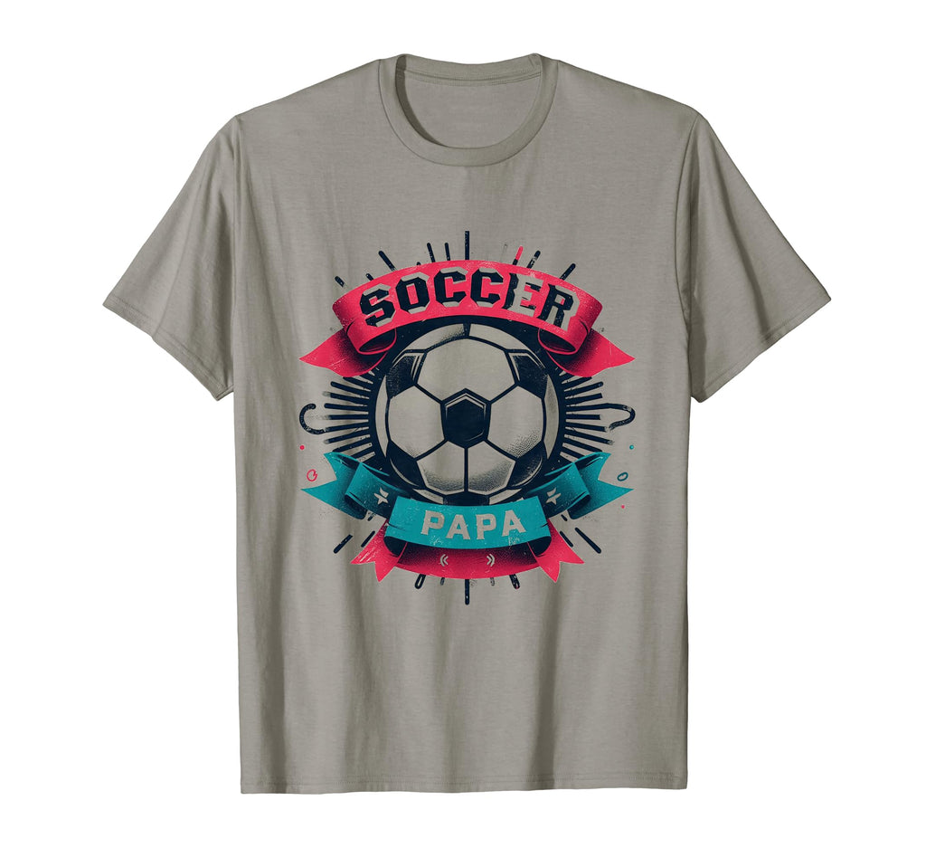 Soccer Papa Family Matching Dad T-Shirt - Custom Art Print Men Women - T-Shirt, Sweatshirt, Hoodie
