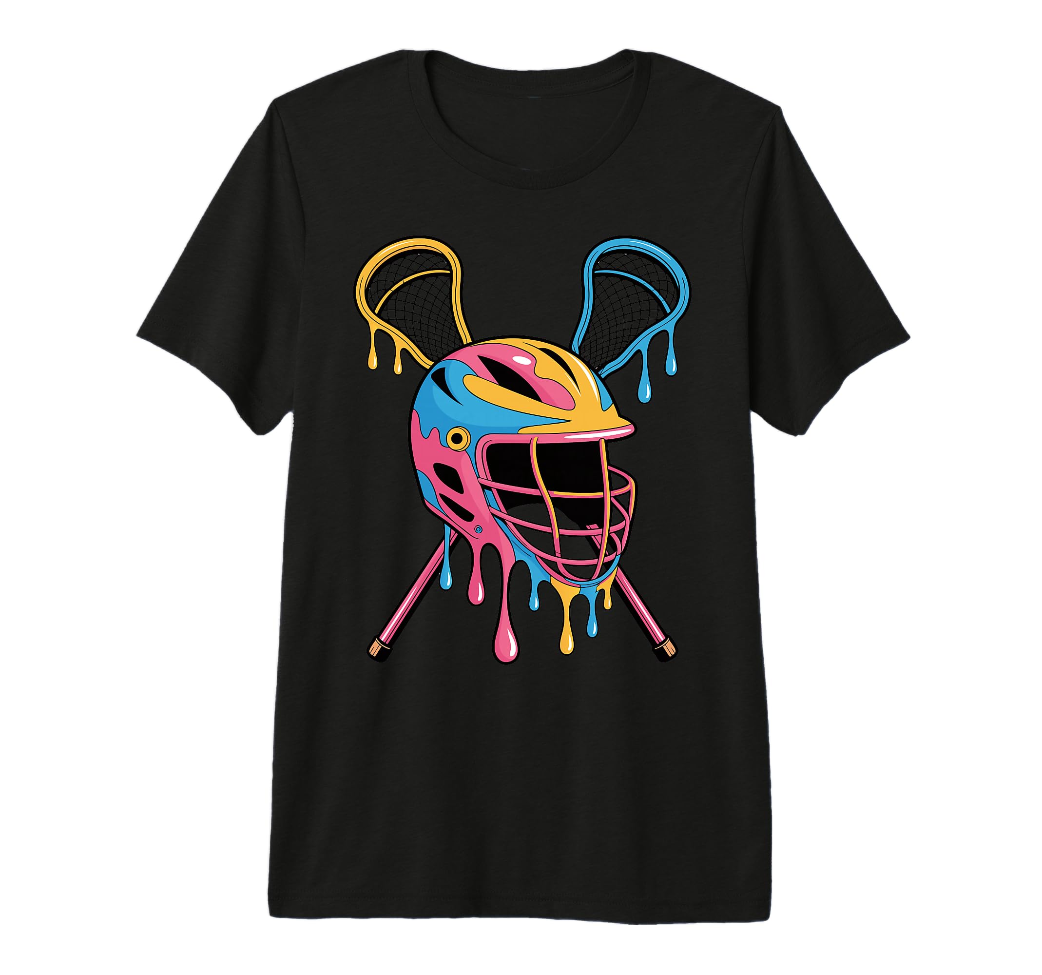Lacrosse Goalie Lax Goalkeeper Tri Blend T-Shirt - Graphic Print Men Women - T-Shirt, Sweatshirt, Hoodie