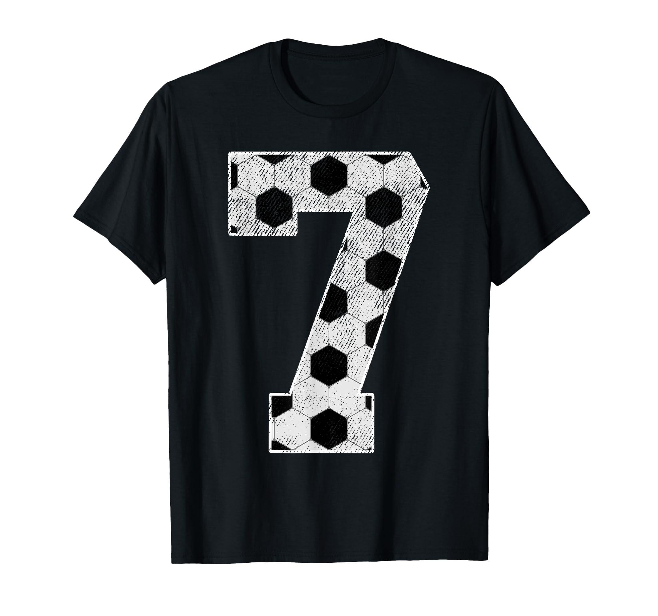 7Th Birthday Party 7 Year Old Soccer Bday T-Shirt - Unique Graphic Unisex - T-Shirt, Sweatshirt, Hoodie