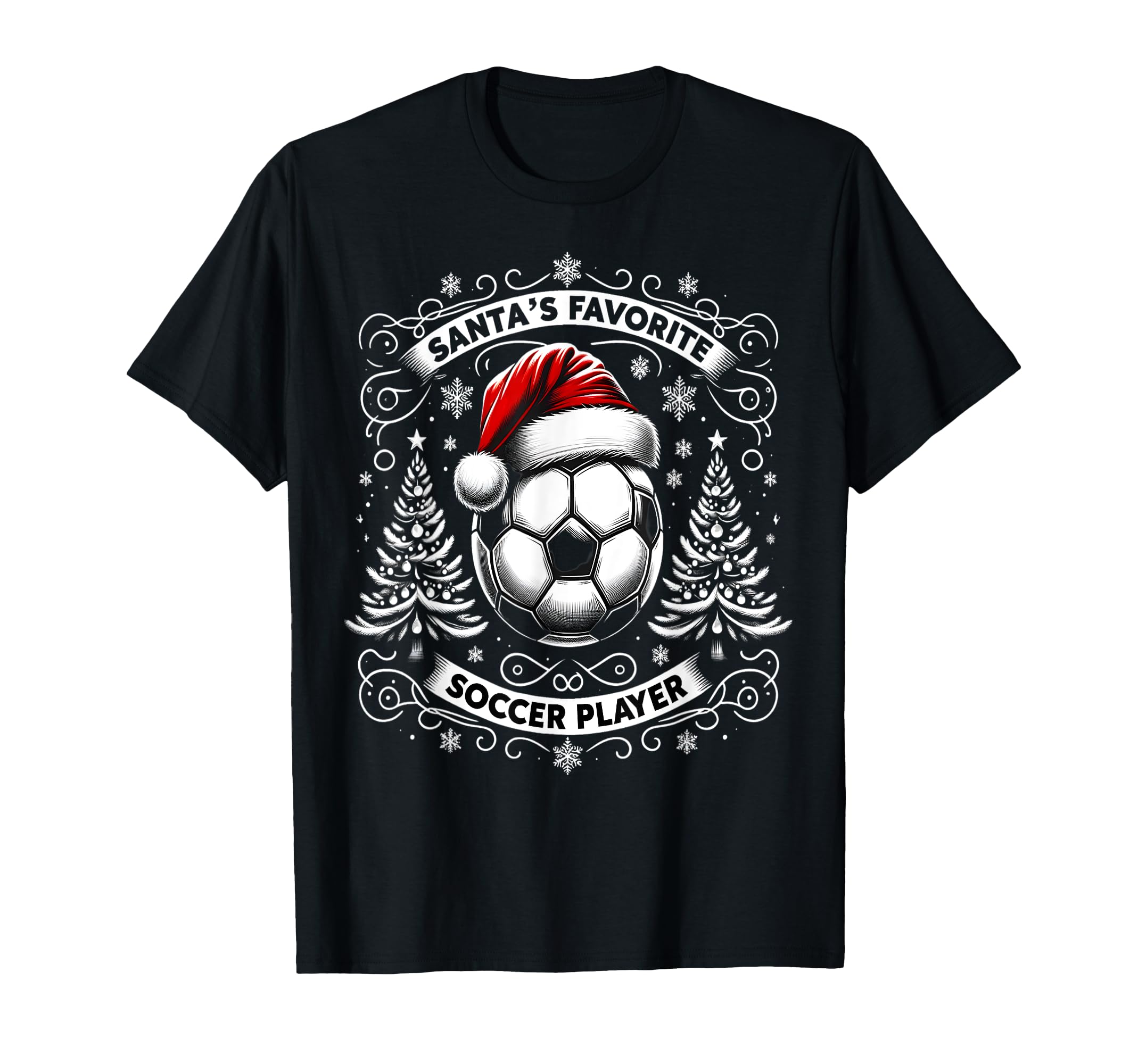 Soccer Santas Favorite Player T-Shirt - Novelty Apparel Unisex - T-Shirt, Sweatshirt, Hoodie