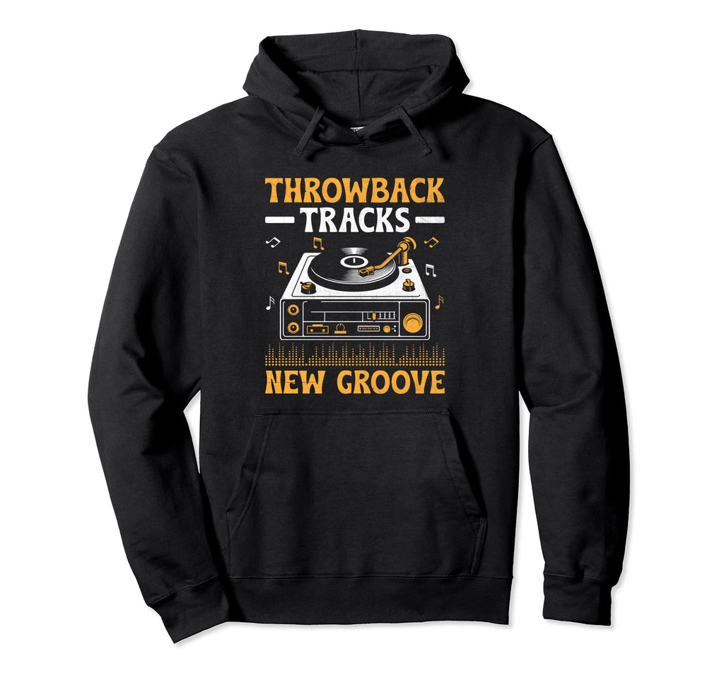 Funny Old School Dj Equipment Table Hoodie - Aesthetic Graphic Unisex - T-Shirt, Sweatshirt, Hoodie
