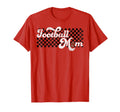 Football Mom Football Mama Game Checkered T-Shirt - Graphic Print Unisex - T-Shirt, Sweatshirt, Hoodie