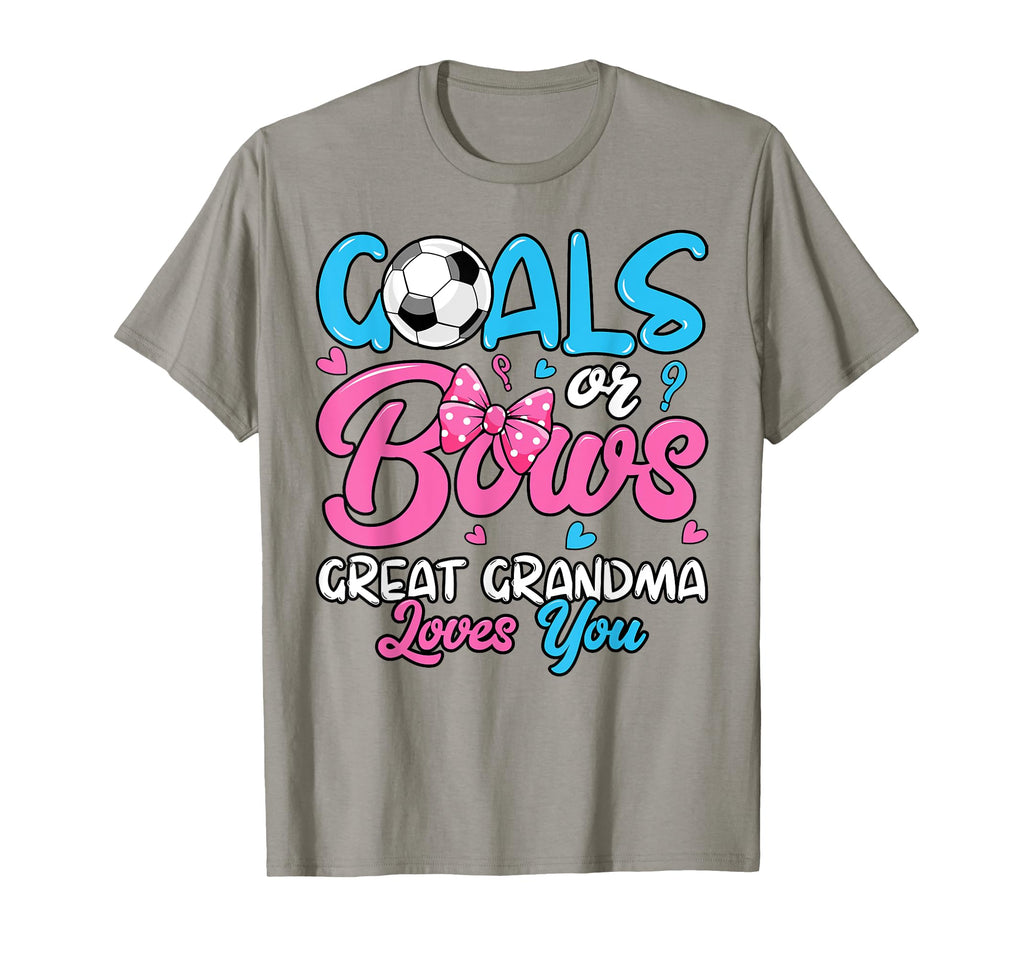 Gender Reveal Goals Or Bows Great T-Shirt - Aesthetic Graphic for Adults - T-Shirt, Sweatshirt, Hoodie
