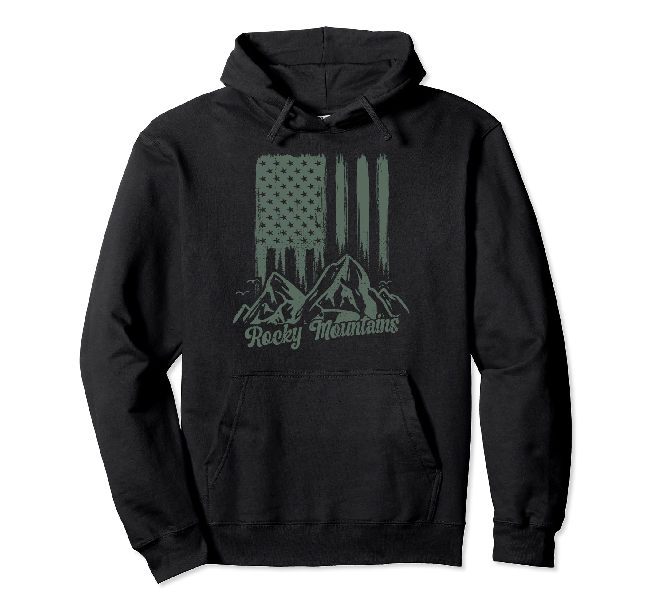 Rocky Mountains National Park Us Mountains Hoodie - Minimalist Print Unisex - T-Shirt, Sweatshirt, Hoodie