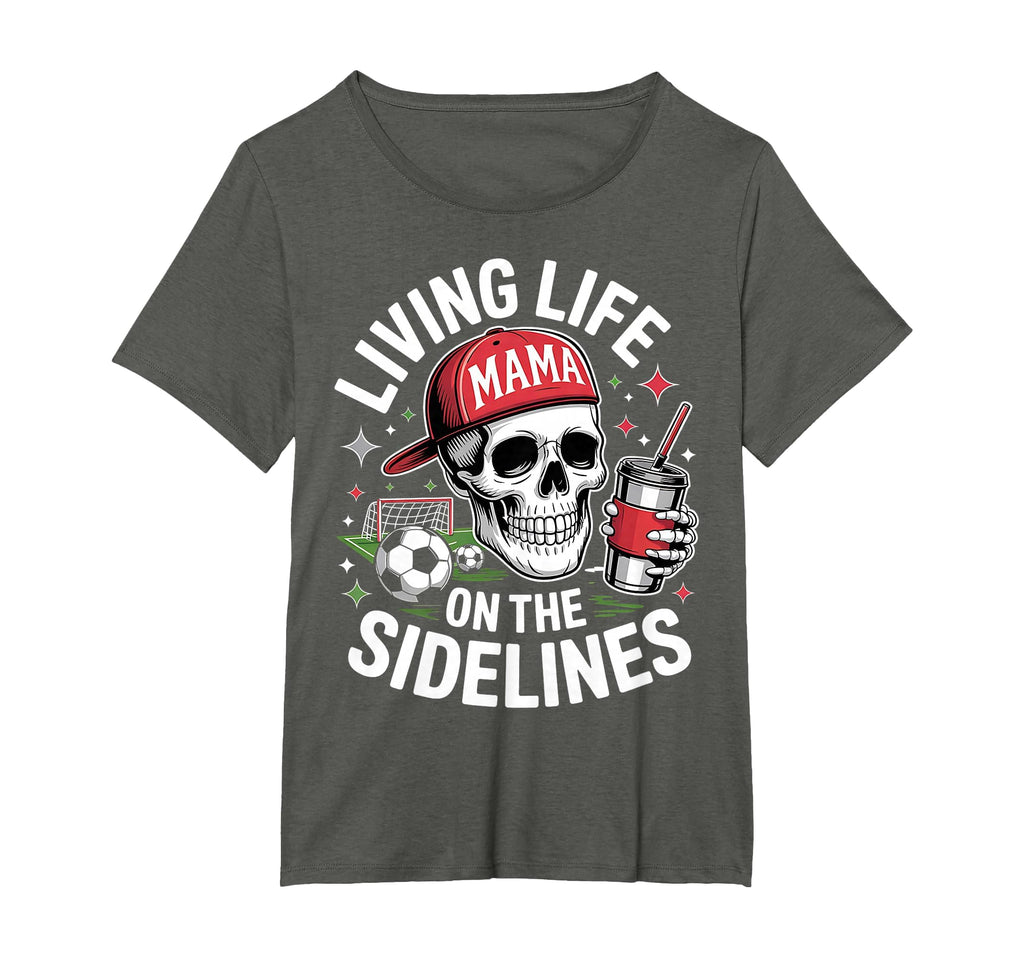 Soccer Mama Living Life Sidelines T-Shirt - Minimalist Print for Adults - T-Shirt, Sweatshirt, Hoodie