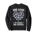 100 Days School Soccer Heart Love 100Th Sweatshirt - Graphic Print Unisex - T-Shirt, Sweatshirt, Hoodie