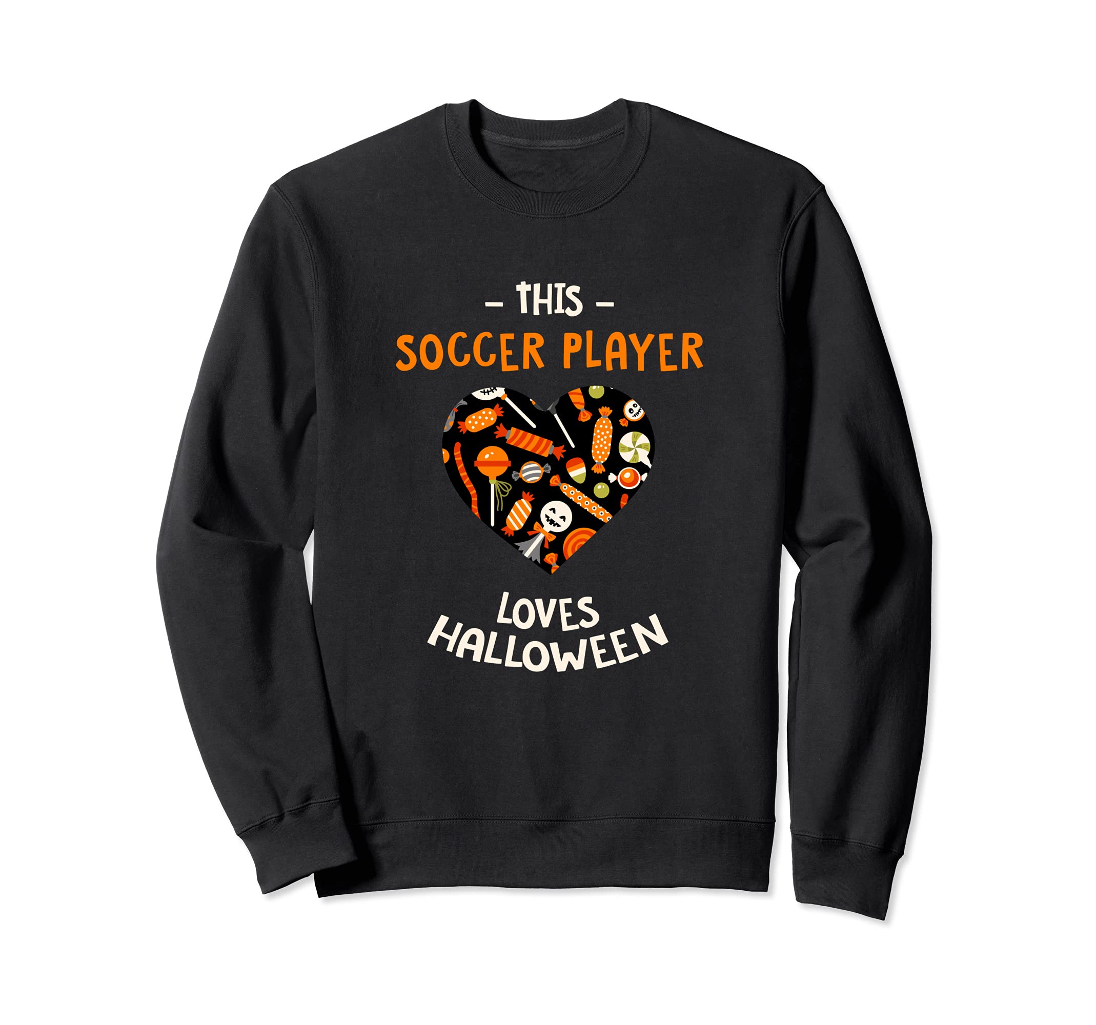 This Soccer Player Loves Halloween Sweatshirt - Minimalist Print Unisex - T-Shirt, Sweatshirt, Hoodie