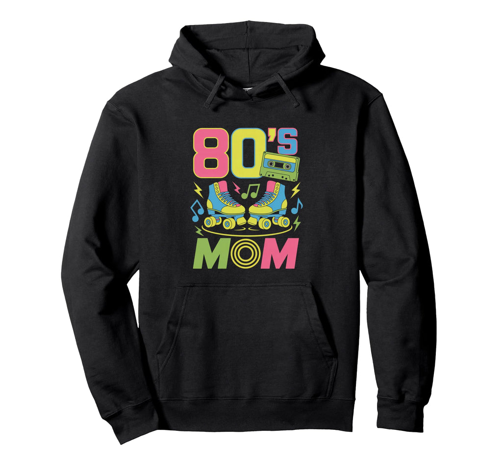 80S Mom Roller Skate Vibes Colorful Hoodie - Graphic Print Men Women - T-Shirt, Sweatshirt, Hoodie