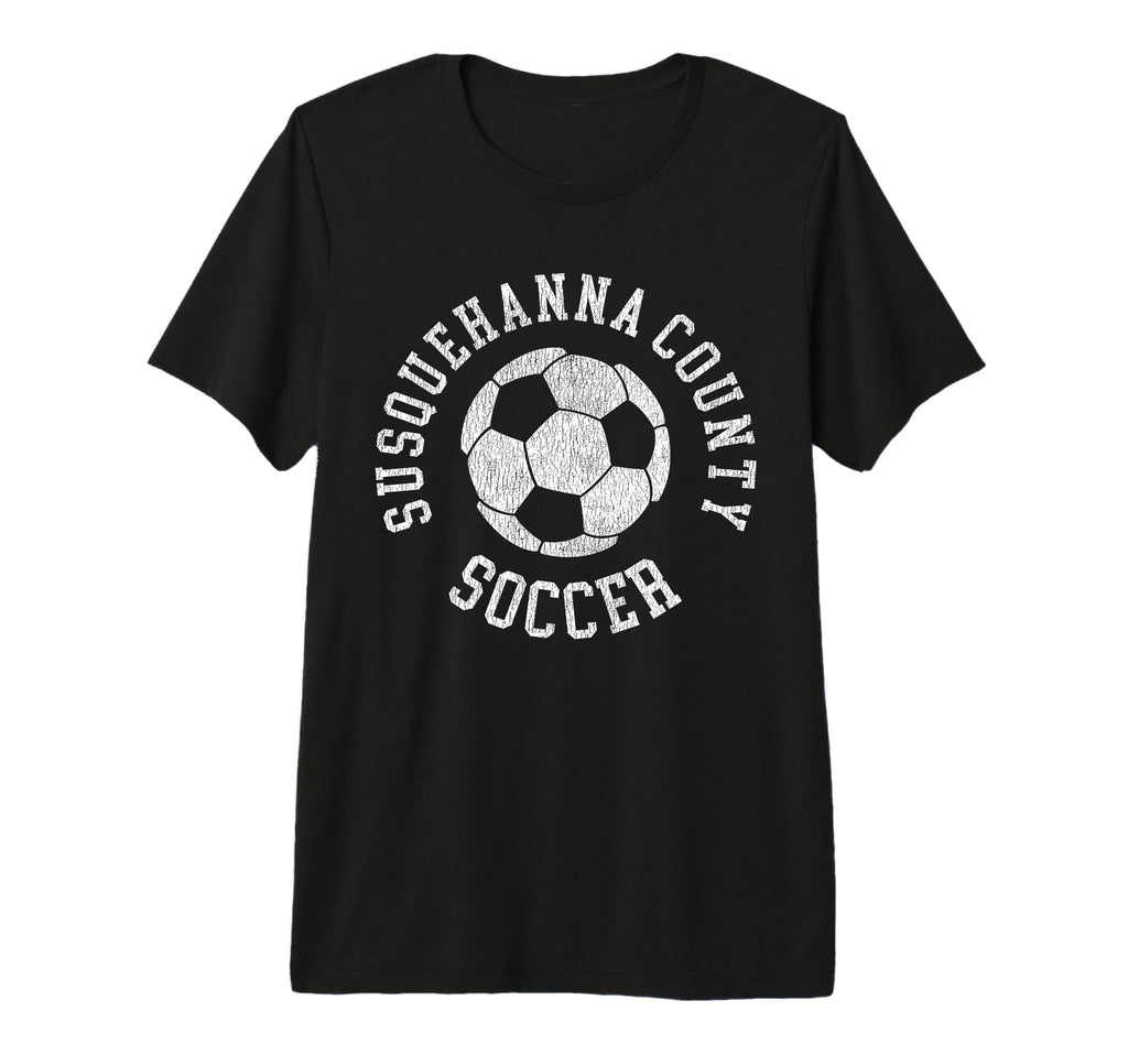 Susquehanna County Soccer Distressed T-Shirt - Novelty Apparel for Adults - T-Shirt, Sweatshirt, Hoodie