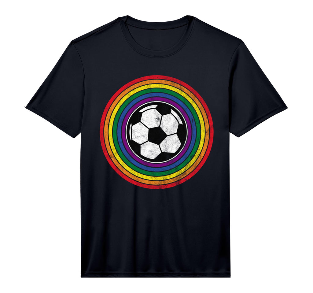 Mens Soccer Lgbtq Rainbow Flag Gay T-Shirt - Streetwear Style for Adults - T-Shirt, Sweatshirt, Hoodie