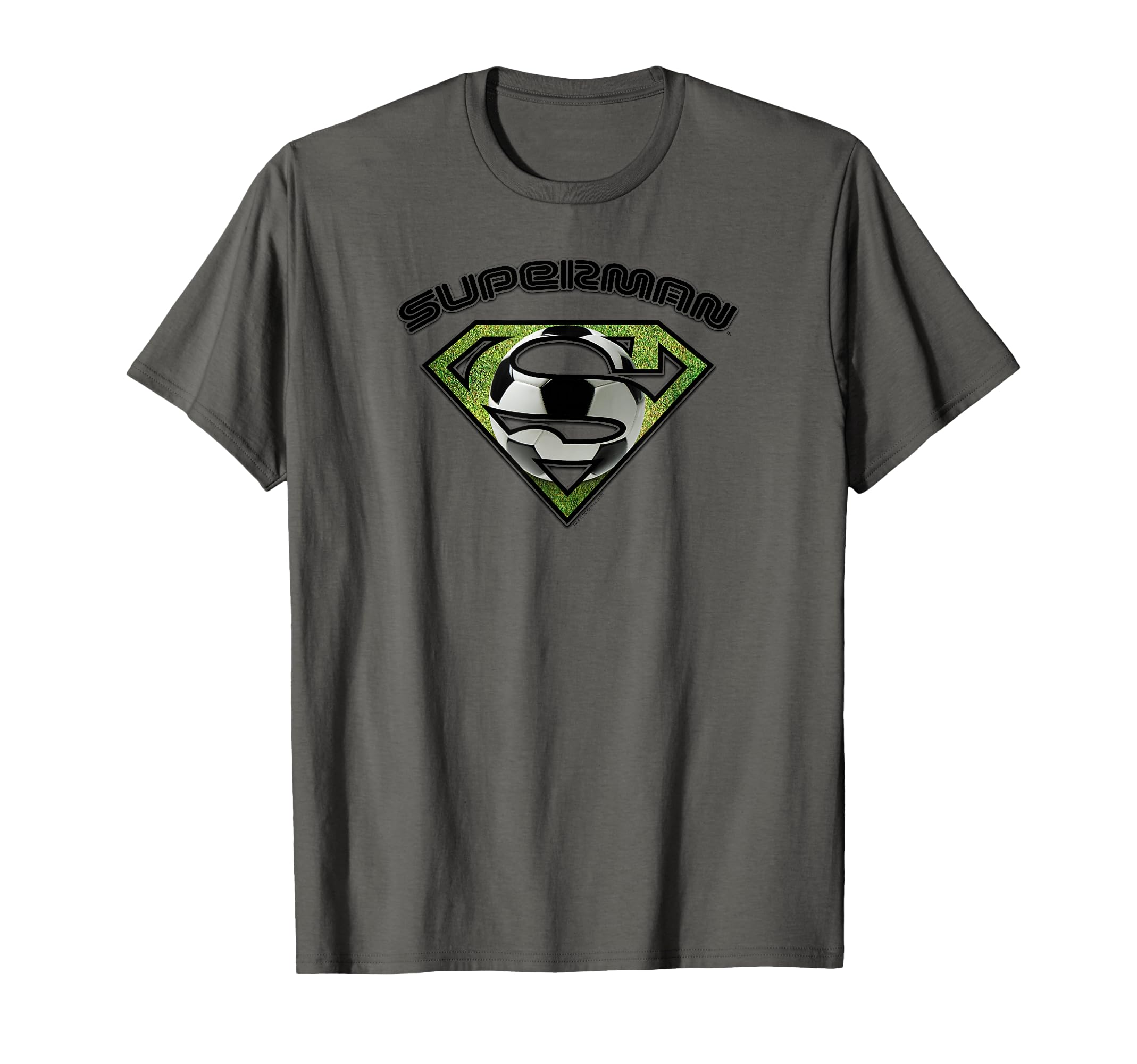 Superman Soccer Shield T-Shirt - Novelty Apparel for Adults - T-Shirt, Sweatshirt, Hoodie
