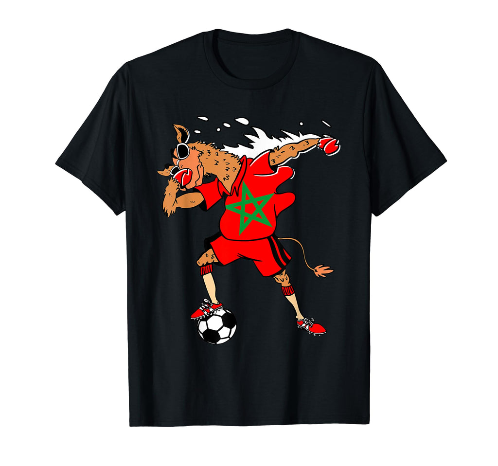 Moroccan Camel Morocco Flag Soccer Rabat T-Shirt - Novelty Apparel Unisex - T-Shirt, Sweatshirt, Hoodie