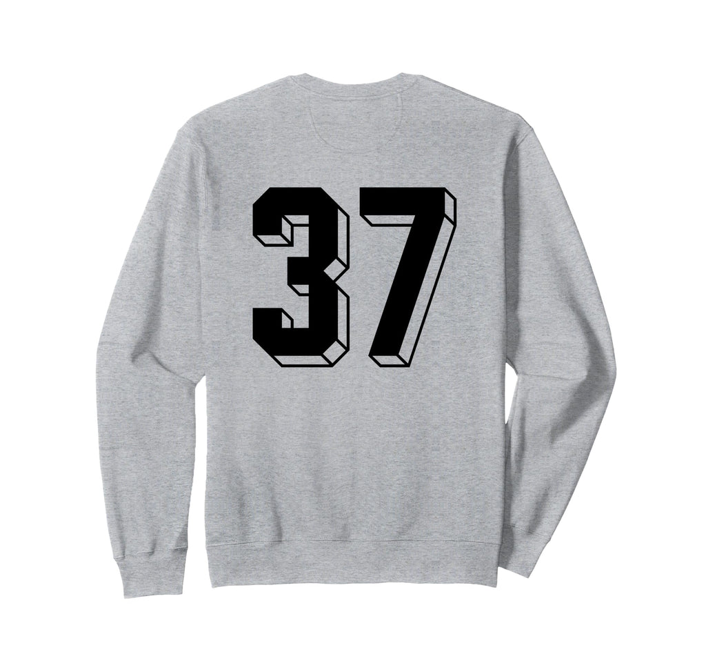 Number 37 Backside 80S 90S Team Sweatshirt - Graphic Print Men Women - T-Shirt, Sweatshirt, Hoodie