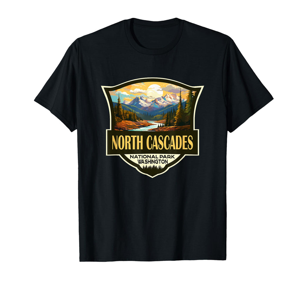 North Cascades National Park T-Shirt - Unique Graphic for Adults - T-Shirt, Sweatshirt, Hoodie