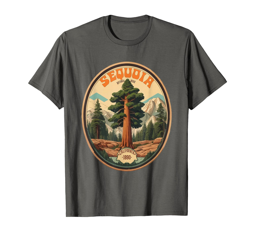Sequoia National Park Tree T-Shirt - Minimalist Print Men Women - T-Shirt, Sweatshirt, Hoodie